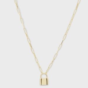 Gorjana Kara Padlock necklace